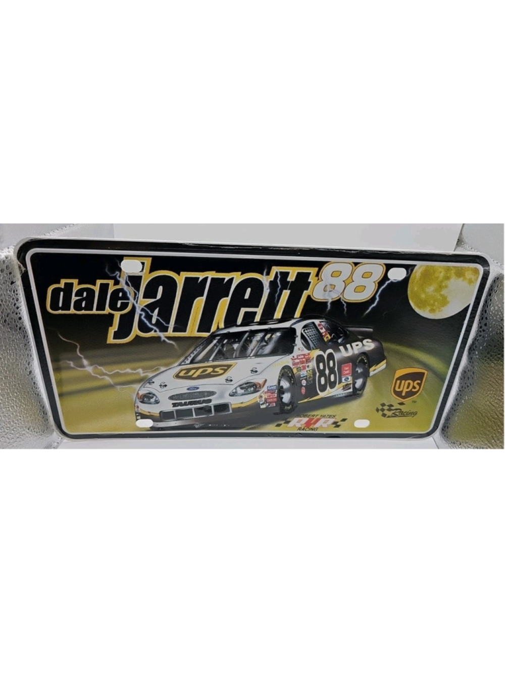 Dale Jarrett License Plate #88 Robert Yates/UPS Racing New Plastic Sealed